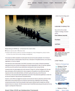 Smart Cities COVID-19 blog